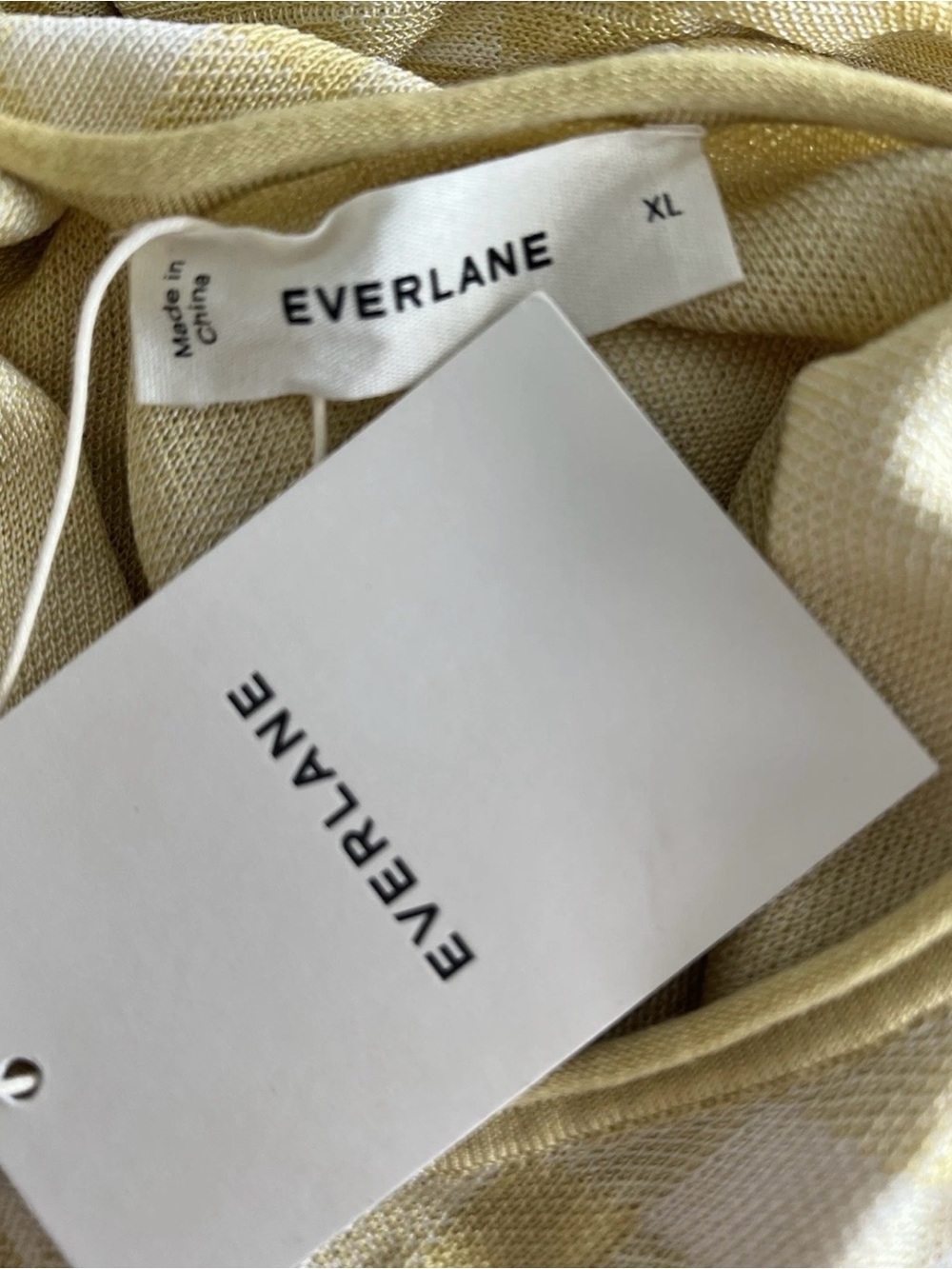 Everlane NWT Yellow Gingham Sleeveless Midi Dress XL Viscose Bridgerton - Picture 11 of 11